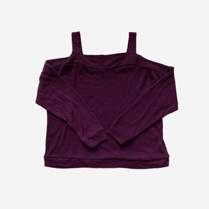 Cold shoulder sweater